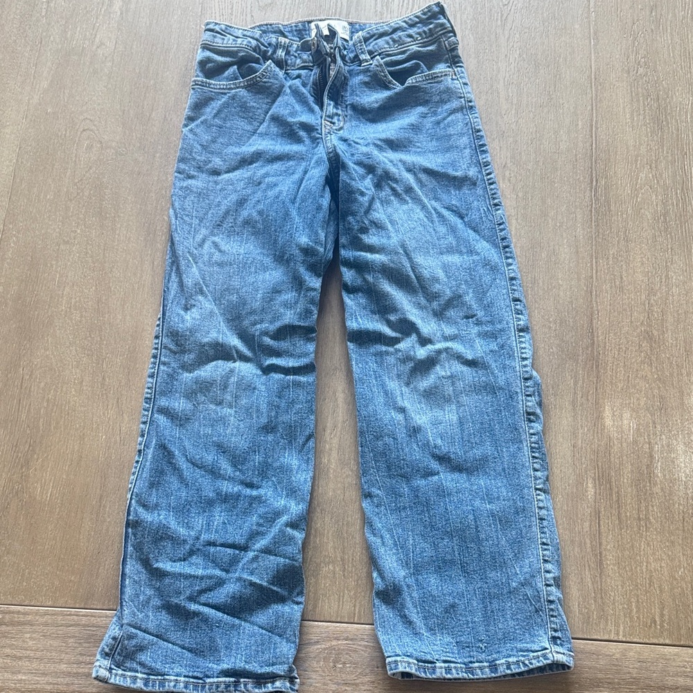 Abercrombie High-Rise Wide Leg Jeans